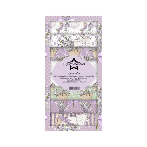 Paper Favourites Slim Card Lavender PFS081