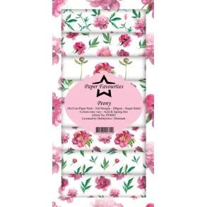 Paper Favourites Slim Card Peony PFS083