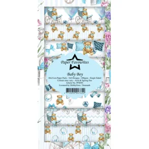 Paper Favourites Slim Card Baby Boy  PFS091