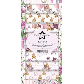 Paper Favourites Slim Card Baby Girl  PFS092