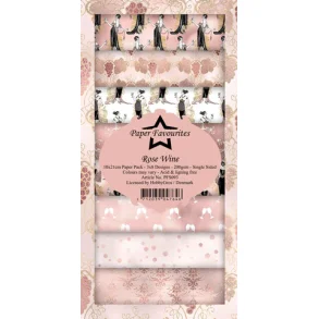Paper Favourites Slim Card Rose Wine  PFS093
