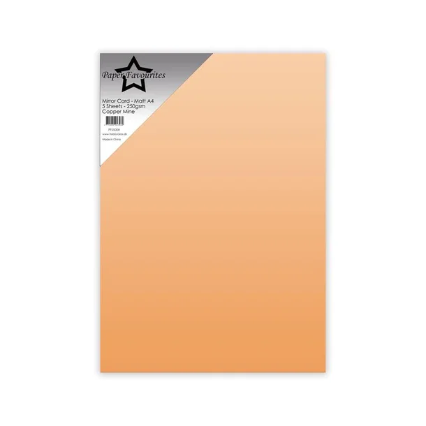 Paper Favourites Mirror Card Mat "Copper Mine" A4 PFSS008