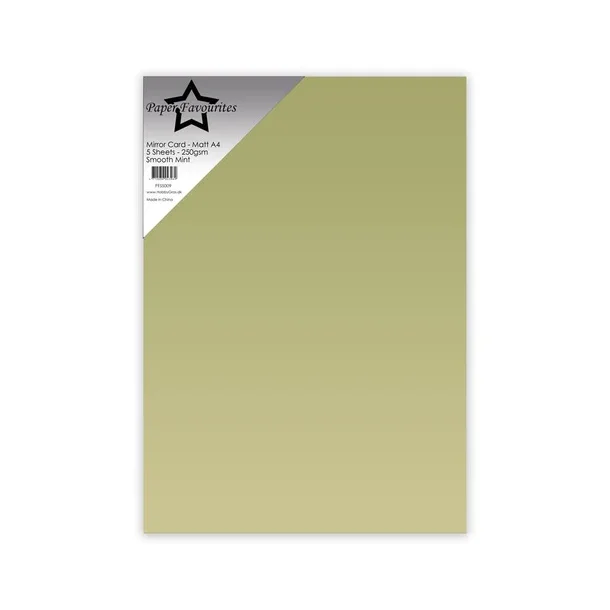 Paper Favourites Mirror Card Mat "Smooth Mint" A4 PFSS009