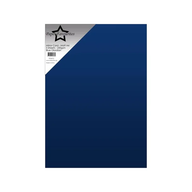 Paper Favourites Mirror Card Mat "Blue Obsidan"  A4 PFSS012