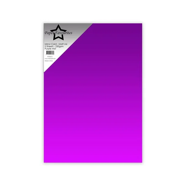 Paper Favourites Mirror Card Mat "Purple Mist" A4PFSS013