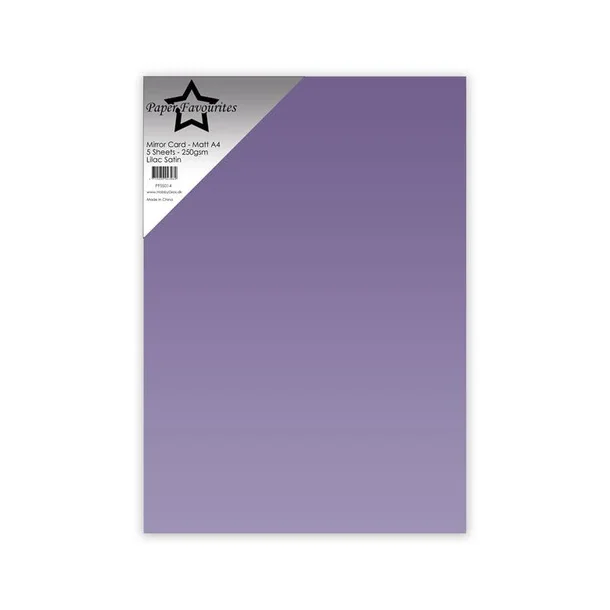 Paper Favourites Mirror Card Mat "Lilac Satin"  A4PFSS014