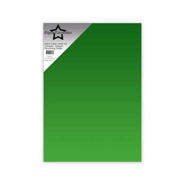 Paper Favourites Mirror Card Mat "Flourishing Green"  A4PFSS015