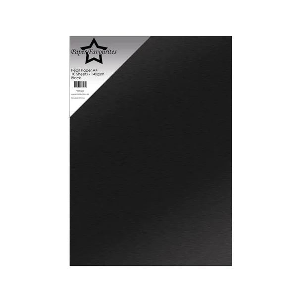 Paper Favourites Pearl Paper  140 gr A4 "Black" PFSS303