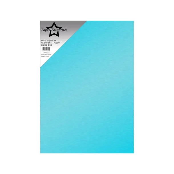 Paper Favourites Pearl Paper 140 gr A4  "Cloud Blue" PFSS310