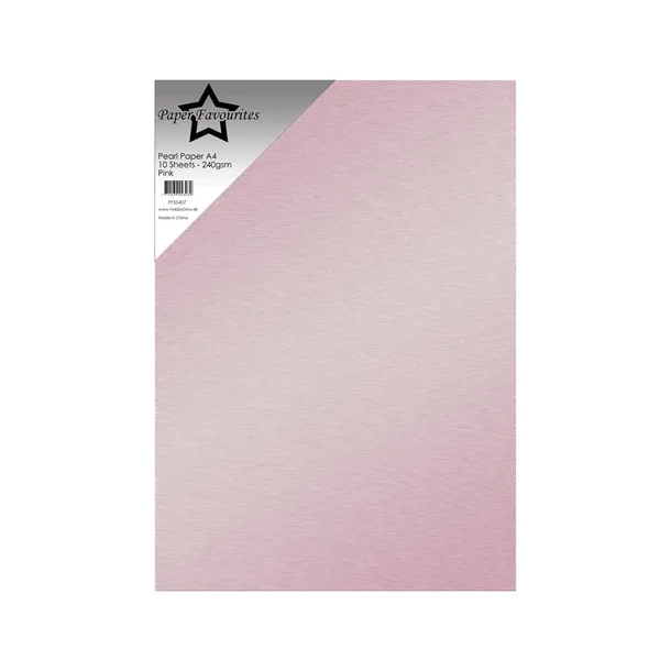 Paper Favourites Pearl Paper 240 gr A4  "Pink" PFSS407