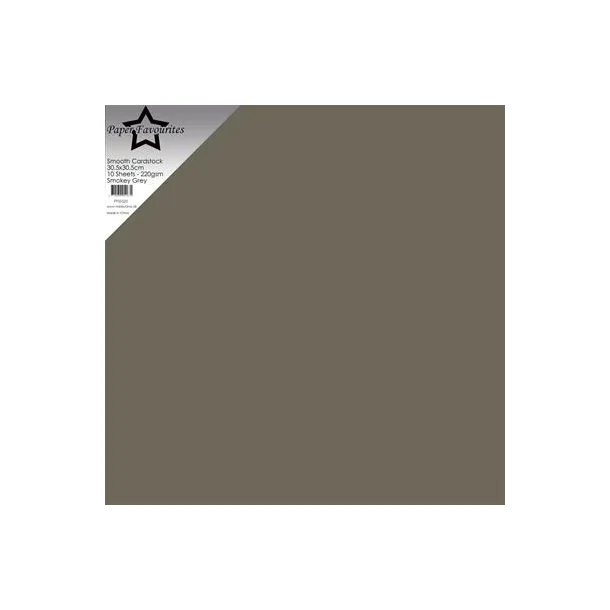 Paper Favourites Smooth Cardstock "Smokey Grey" 30,5x30,5 PFSS520