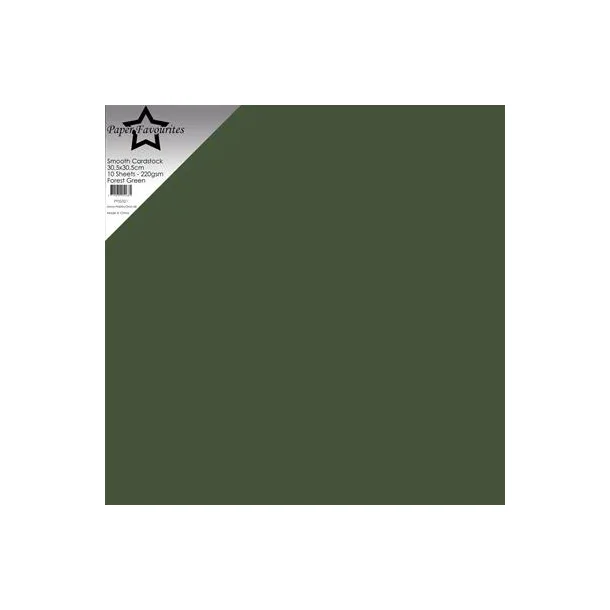 Paper Favourites Smooth Cardstock "Forest Green" 30,5x30,5 PFSS521