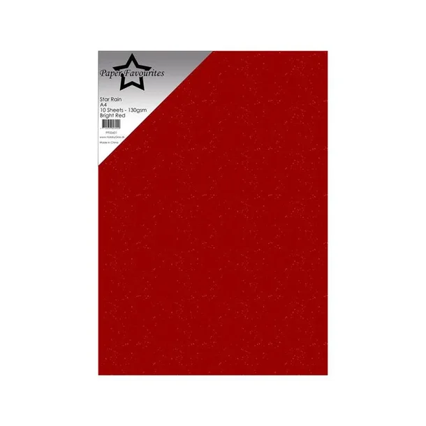 Paper Favourites Star Rain "Bright Red" PFSS601 