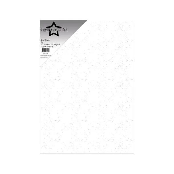 Paper Favourites Star Rain "Super White" PFSS603