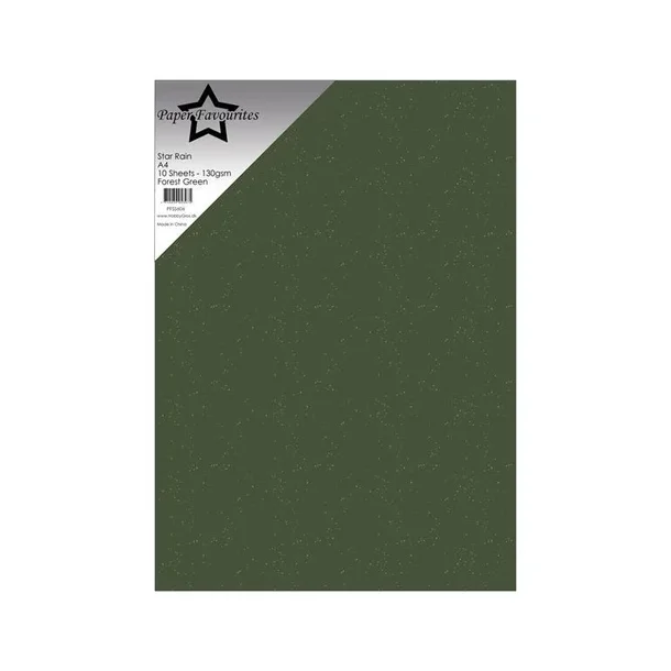 Paper Favourites Star Rain "Forest Green" PFSS606