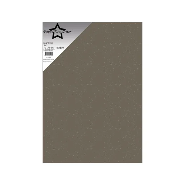 Paper Favourites Star Rain "Light Grey" PFSS609