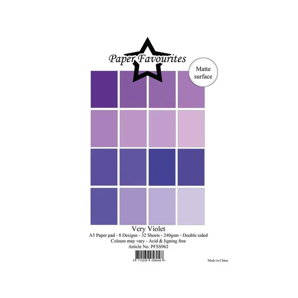 Paper Favourites Paper Pack "Solid Colours - Very Violet" PFSS962