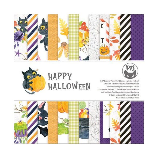 Piatek13 - Paper pad 15x15 - Happy Halloween