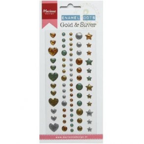 Marianne Design Enamel Dots - PL4510 - Gold & Silver