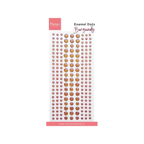 Marianne Design Enamel dots "Burgundy" PL4542