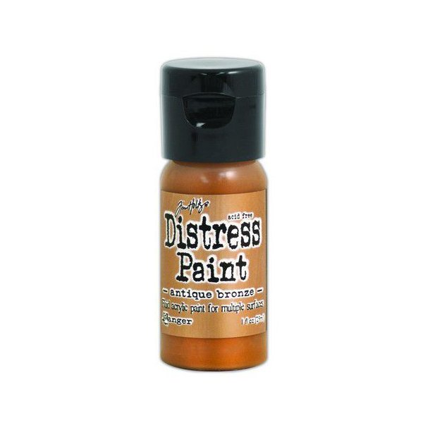 Ranger Distress Paint Flip Cap Bottle 29 ml -  Antiqued Bronze TDF52913