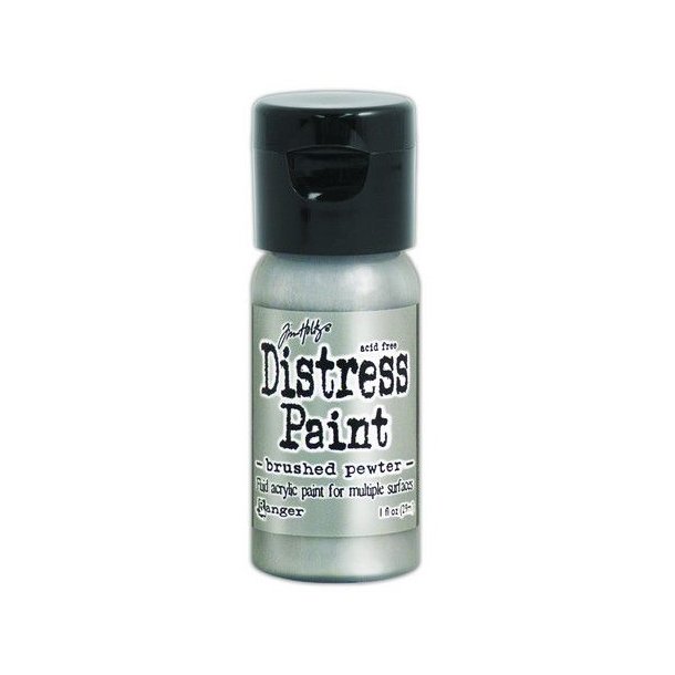 Ranger Distress Paint Flip Cap Bottle 29 ml -Brushed Pewter TDF52968