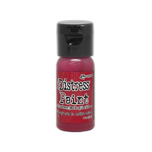 Ranger Distress Paint Flip Cap Bottle 29 ml -  Lumberjack plaid TDF82392 