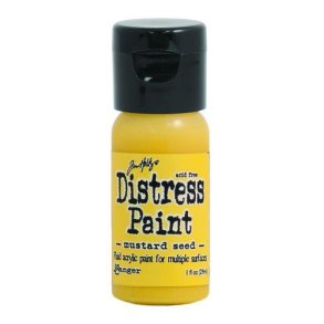 Ranger Distress Paint Flip Cap Bottle 29 ml -   Mustard Seed TDF53125