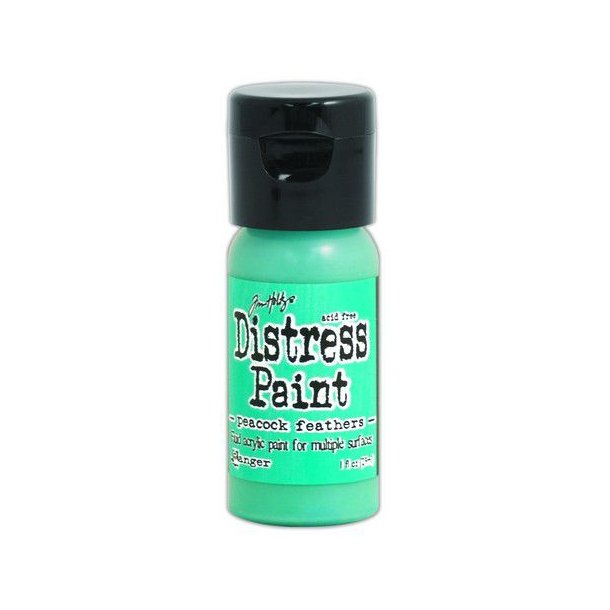 Ranger Distress Paint Flip Cap Bottle 29 ml -  Peacock Feathers TDF53149