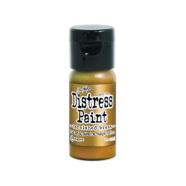 Ranger Distress Paint Flip Cap Bottle 29 ml -  Tarnished Brass TDF50643