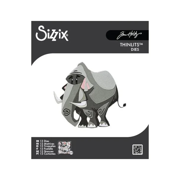 Sizzix/Tim Holtz Thinlits Die "Clarence, Mini Colorize" 662716
