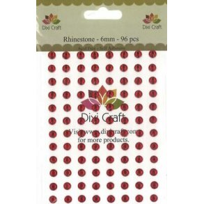 Dixi Craft Rhinsten 6mm 96stk RHIN0101 - R�d