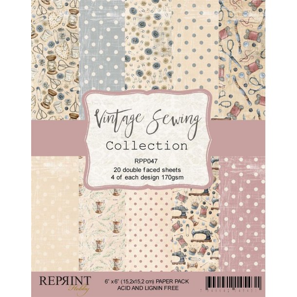 REPRINT Paperpack 15x15 RPP047 - Vintage Sewing