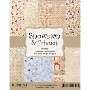 REPRINT Paperpack 15x15 RPP060- Snowman and Friends