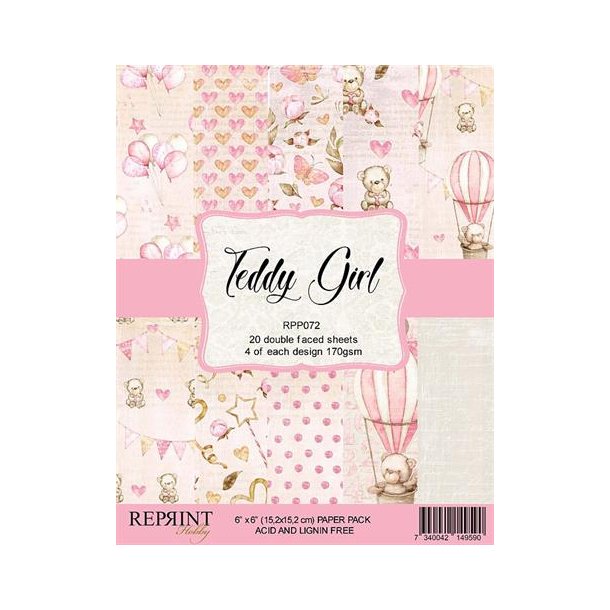 REPRINT Paperpack 15x15 RPP072 - Teddy Girl 