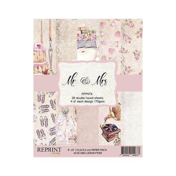 REPRINT Paperpack 15x15 RPP074 - Mr &amp; Mrs