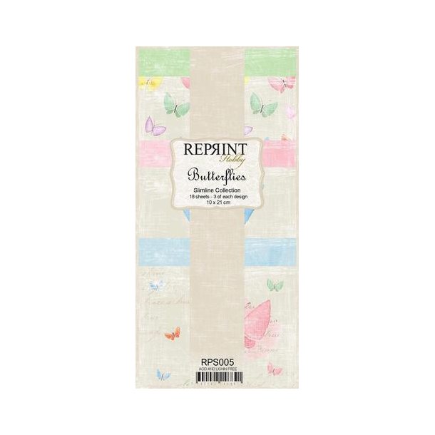 REPRINT Paperpack - 005 -10x21 - Butterflies 