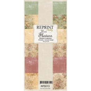 REPRINT Paperpack - 013 -10x21 - Worn Flowers