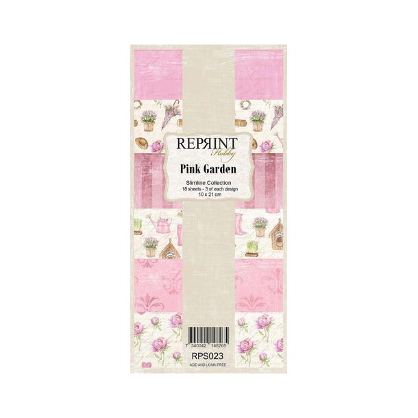 REPRINT Paperpack - 023 -10x21 - Pink Garden