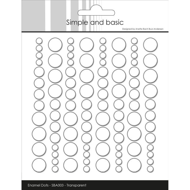 Simple and Basic Enamel Dots - SBA003 - Clear Water (Transparent)