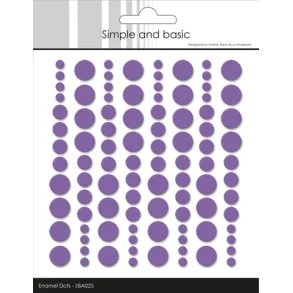 Simple and Basic Enamel Dots - SBA025 - Purple