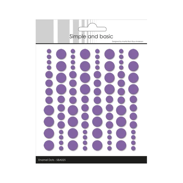 Simple and Basic Enamel Dots - SBA025 - Purple