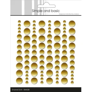 Simple and Basic Enamel Dots - SBA028 - Metallic Gold