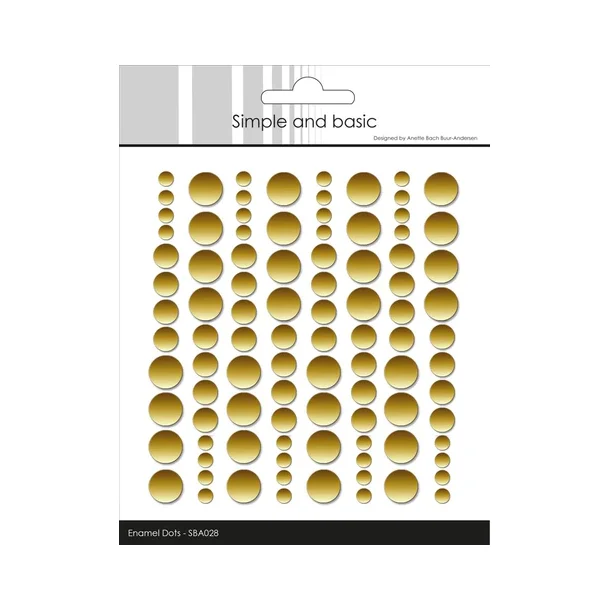 Simple and Basic Enamel Dots - SBA028 - Metallic Gold