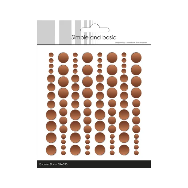 Simple and Basic Enamel Dots - SBA030 - Metallic Copper Matte 