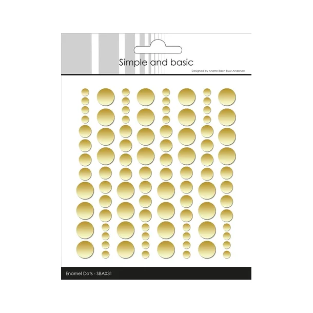 Simple and Basic Enamel Dots - SBA031 - Metallic pale Gold