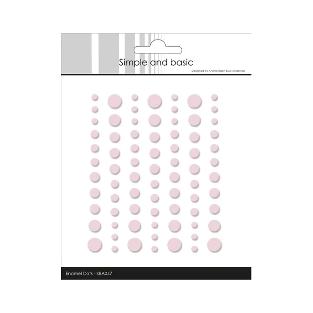 Simple and Basic Matte Enamel Dots "Light Pink - (77 pcs)" SBA047