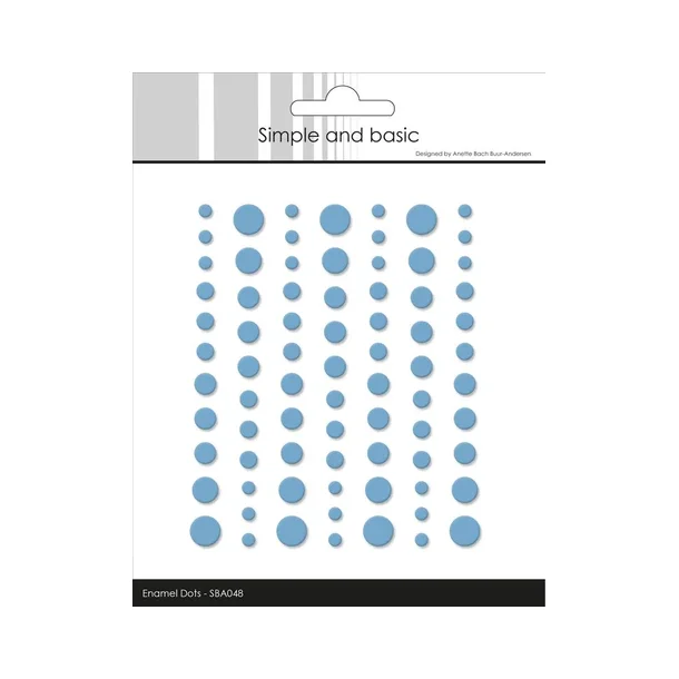 Simple and Basic Matte Enamel Dots "Light Blue - (77 pcs)" SBA048