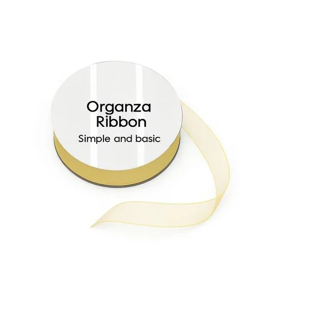 Simple and basic Organza Ribbon "Cream" SBA402