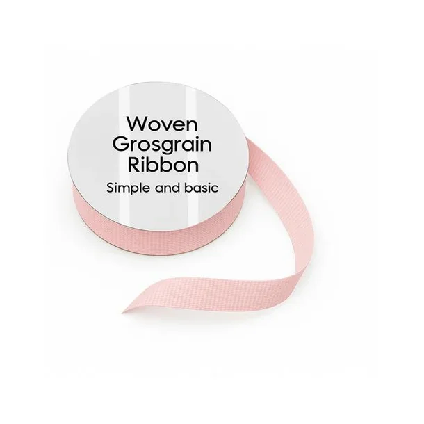 Simple and basic Grosgrain Ribbon "Light Pink" SBA453